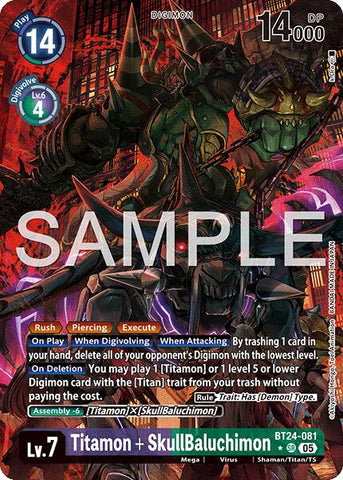 Titamon + SkullBaluchimon [BT24-081] (Alternate Art) [Time Stranger]