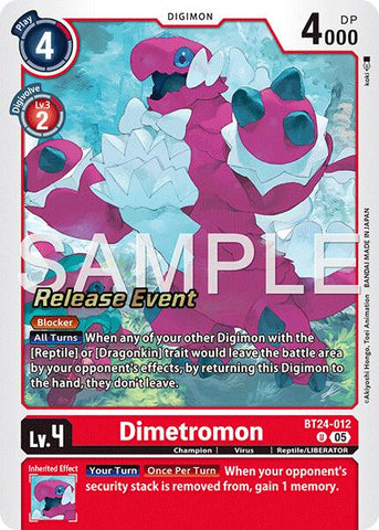 Dimetromon [BT24-012] [Time Stranger Release Events Cards]
