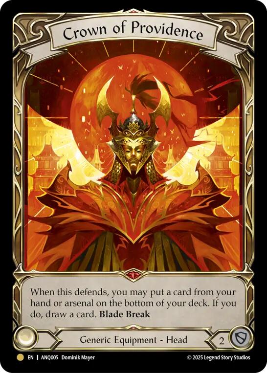 Crown of Providence [ANQ005] (Compendium of Rathe - Antiquity Pack)  Rainbow Foil