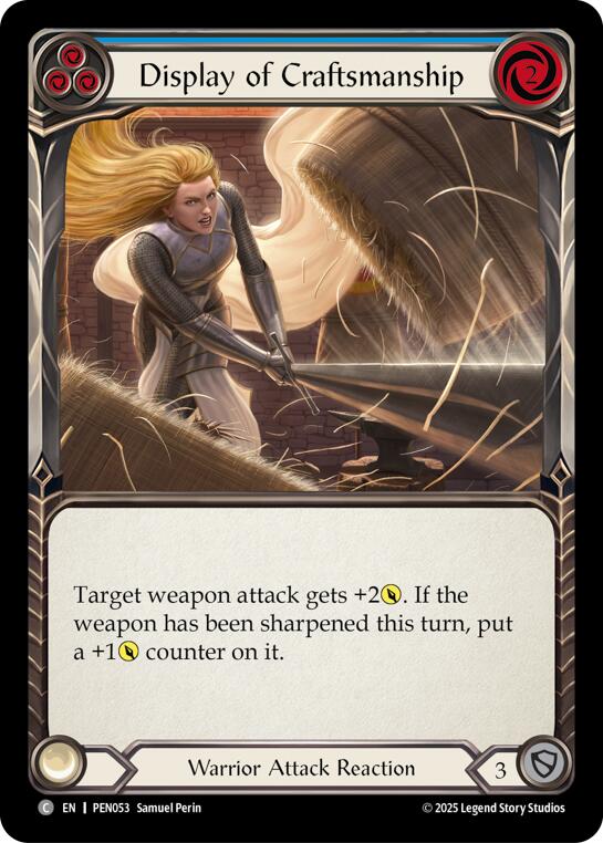 Display Of Craftsmanship (Blue) (Rainbow Foil) [PEN053] (Compendium of Rathe)  Rainbow Foil