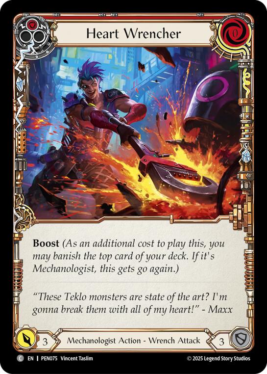 Heart Wrencher (Red) (Rainbow Foil) [PEN075] (Compendium of Rathe)  Rainbow Foil