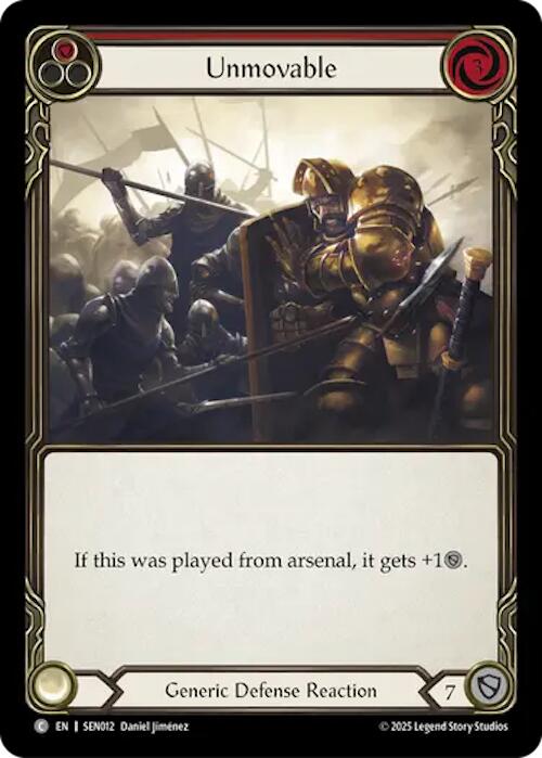 Unmovable (Red) (Regular) [SEN012] (GEM Pack 2)