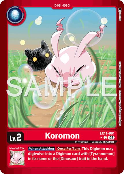 Koromon [EX11-001] (Limited Foil) [Dawn of Liberator]