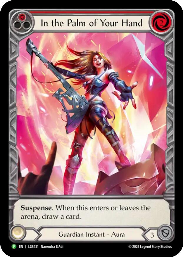 In the Palm of Your Hand [LGS431] (Promo)  Cold Foil
