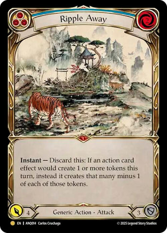 Ripple Away (Blue) (Gold) [ANQ014] (Compendium of Rathe - Antiquity Pack)