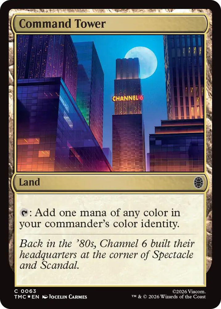 Command Tower (Surge Foil) [Teenage Mutant Ninja Turtles Commander]