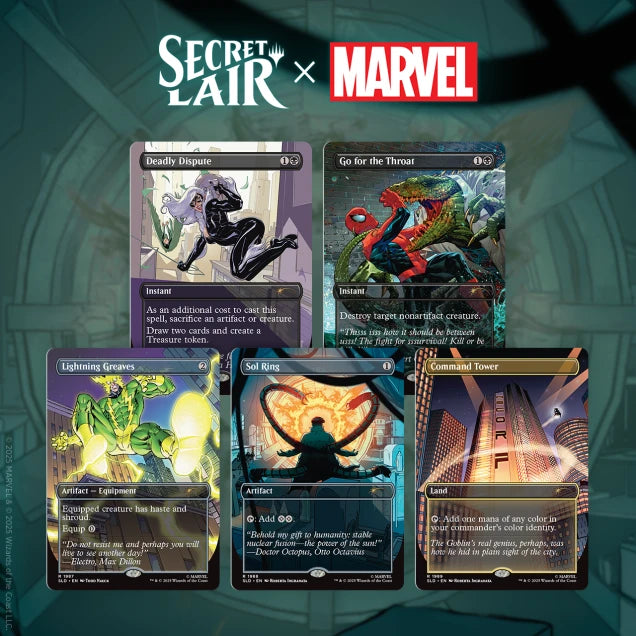 Secret Lair x Marvel's Spider-Man: Villainous Plots - Rainbow Foil Edition