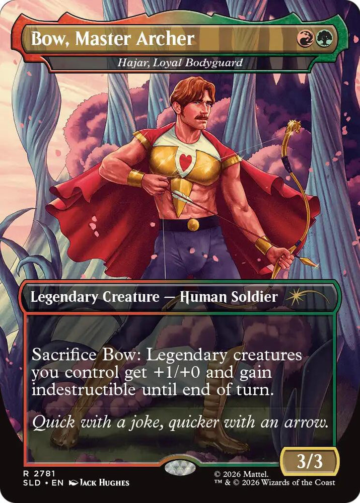 Bow, Master Archer - Hajar, Loyal Bodyguard [Secret Lair Drop Series]