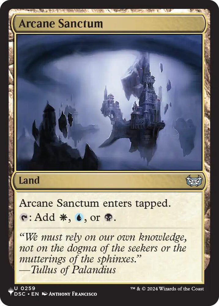 Arcane Sanctum (DSC) [The List]