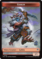 Goblin // Spirit Double-Sided Token [Reality Fracture Commander Tokens]