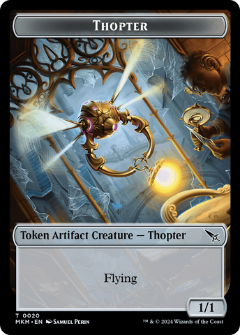 Thopter (0020) // Ooze Double-Sided Token [Murders at Karlov Manor Tokens]