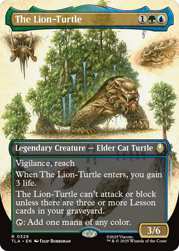 The Lion-Turtle (Borderless) [Avatar: The Last Airbender]