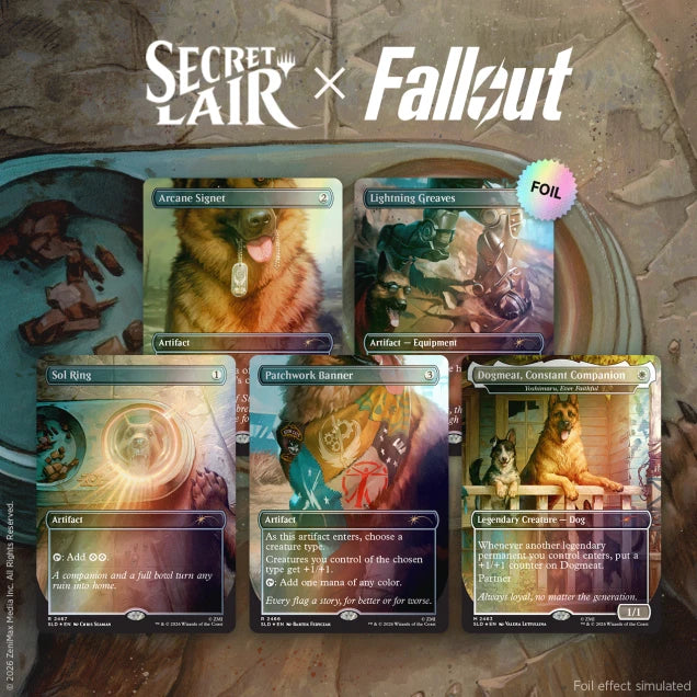 Secret Lair x Fallout: Greet the Dog Foil Edition