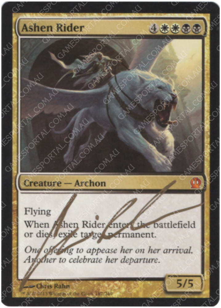 Ashen Rider [Theros] - Artist's Proof, Lightly Played, Signed