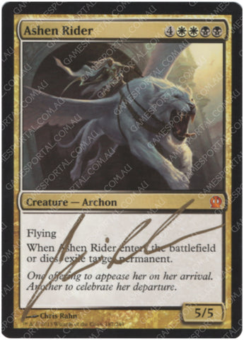 Ashen Rider [Theros] - Artist's Proof, Lightly Played, Signed