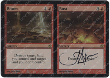 Boom // Bust [Planar Chaos] - Lightly Played Foil, English, Signed