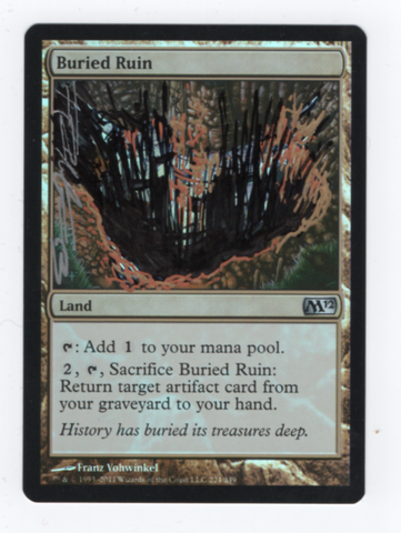 Buried Ruin [Magic 2012] - Near Mint Foil, English, Signed, Franz Vohwinkel Alter
