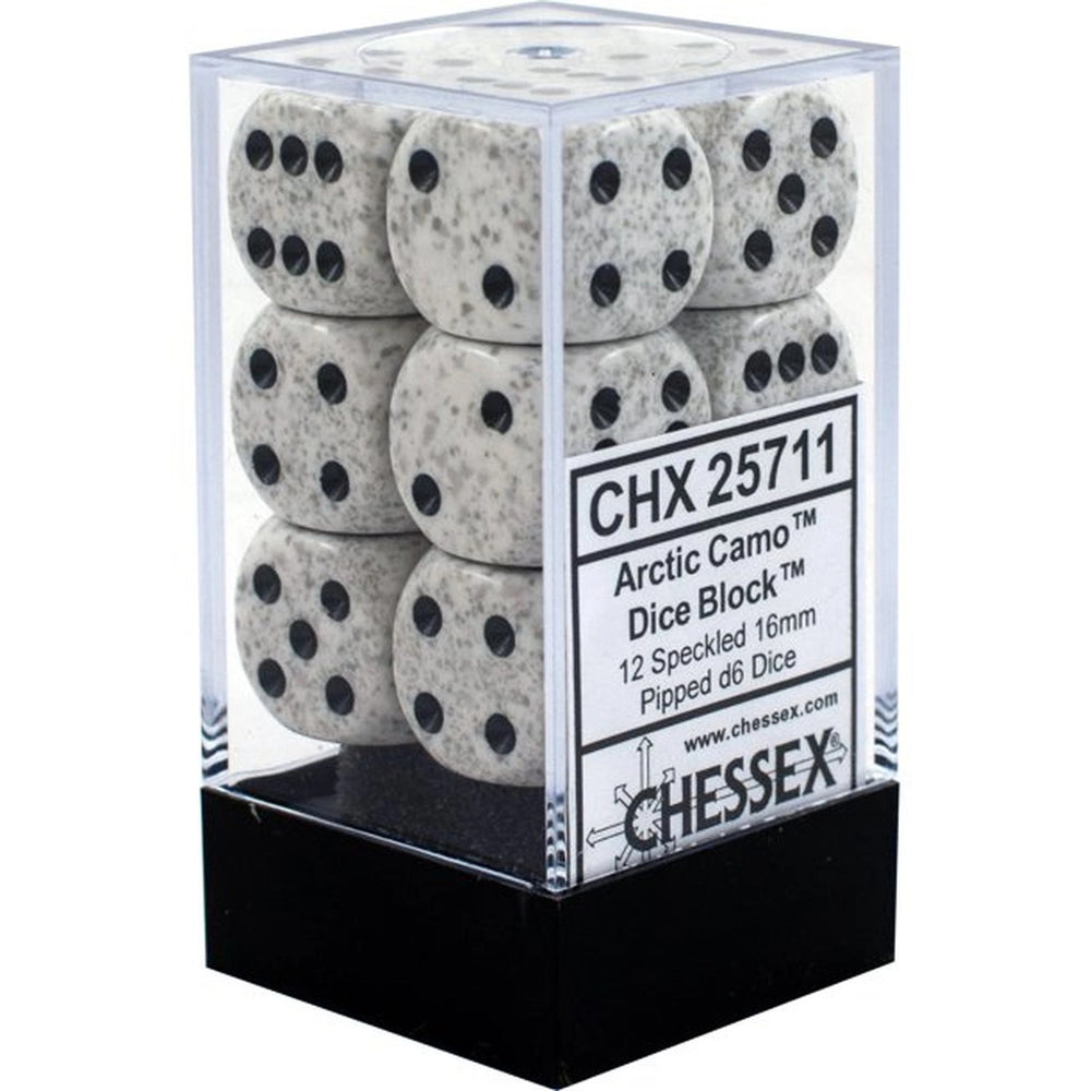 Chessex Speckled 16mm d6 Arctic Camo (12)