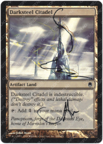 Darksteel Citadel [Darksteel] - Lightly Played Foil, English, Signed, John Avon Alter