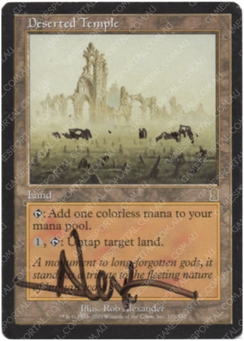 Deserted Temple [Odyssey] - Moderately Played, English, Signed, Rob Alexander Alter