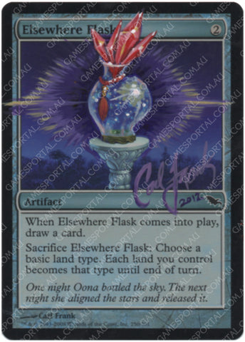 Elsewhere Flask [Shadowmoor] - Moderately Played Foil, English, Signed, Carl Frank Alter