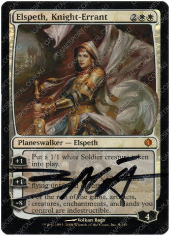 Elspeth, Knight-Errant [Shards of Alara] - Near Mint Foil, Signed