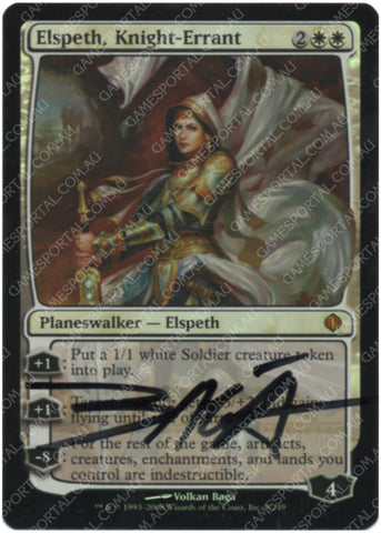 Elspeth, Knight-Errant [Shards of Alara] - Near Mint Foil, English, Signed