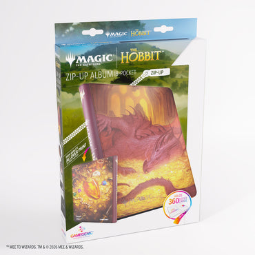 Gamegenic Magic The Gathering The Hobbit Zip-Up Album 18-Pocket - Smaug's Mox Amber