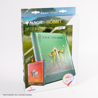 Gamegenic Magic The Gathering The Hobbit Zip-Up Album 18-Pocket - Thranduil, the Elvenking/The Mountain-king