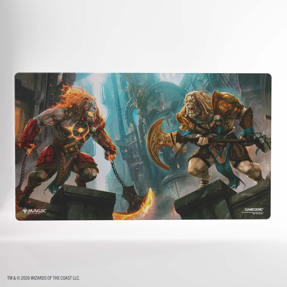 Gamegenic Reality Fracture Shiny Playmat - Ajani, Path of Vengeance/Ajani, Counterattack Leader