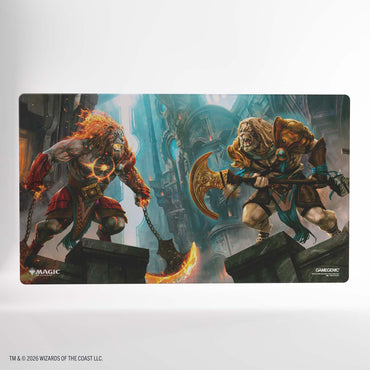 Gamegenic Reality Fracture Shiny Playmat - Ajani, Path of Vengeance/Ajani, Counterattack Leader