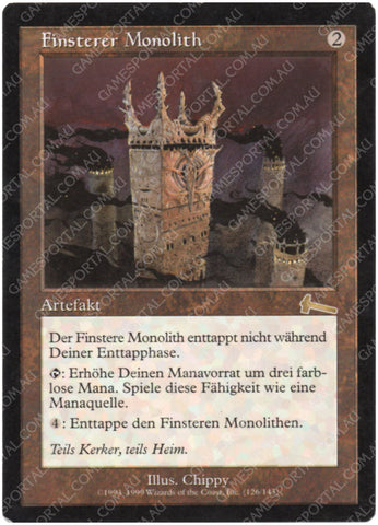 Grim Monolith [Urza's Legacy] - Moderately Played, German