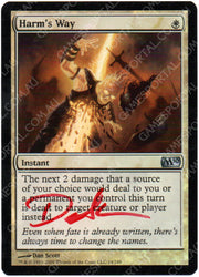 Harm's Way [Magic 2010] - Moderately Played Foil, Signed