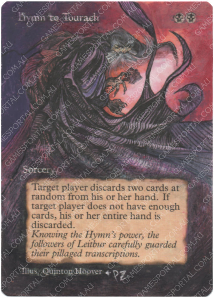 Hymn to Tourach [Fallen Empires] - Moderately Played, English, Altered #2