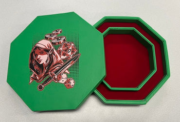 EX-DISPLAY - LPG Essentials - Dice Arena / Premium Dice Tray (Teal - Crimson)