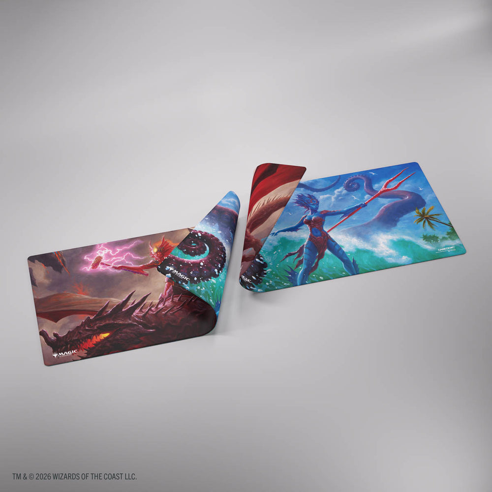 Gamegenic Reality Fracture Double-sided Playmat - Kiora of Salt and Sand/Kiora of Fire and Ashes