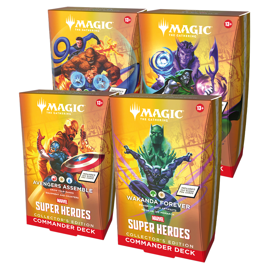 Marvel Super Heroes - Collector's Edition Commander Decks (Set of 4)