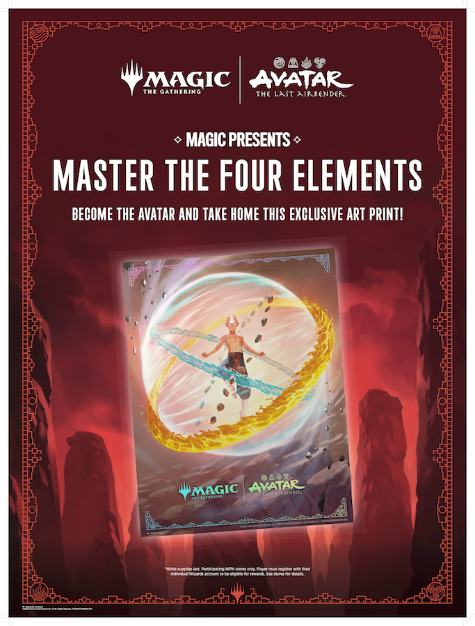 Avatar: The Last Airbender - 'Master the Four Elements' Sealed League Entry
