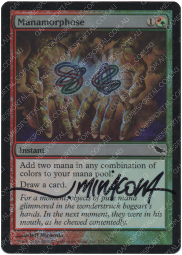 Manamorphose [Shadowmoor] - Lightly Played Foil, English, Signed