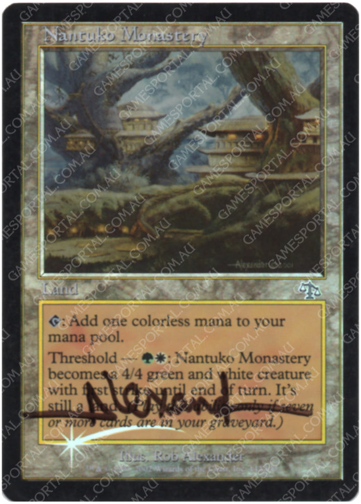 Nantuko Monastery [Judgment] - Moderately Played Foil, English, Signed