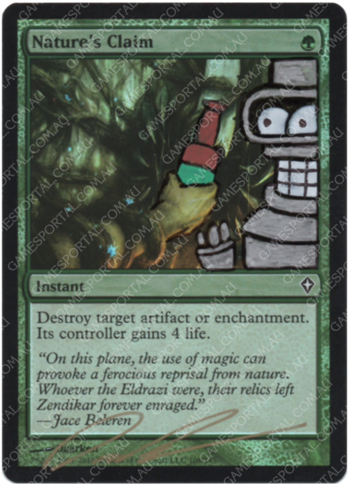 Nature's Claim [Worldwake] - Near Mint Foil, English, Signed, Daarken Alter