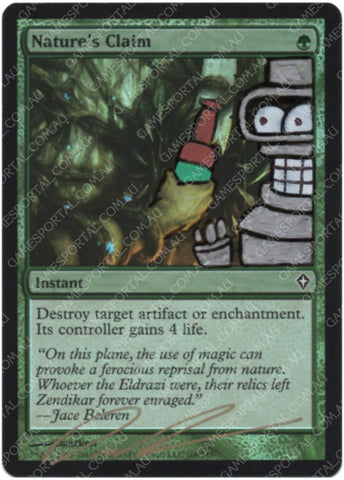 Nature's Claim [Worldwake] - Near Mint Foil, English, Signed, Daarken Alter