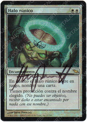 Runed Halo [Shadowmoor] - Moderately Played Foil, Italian, Signed