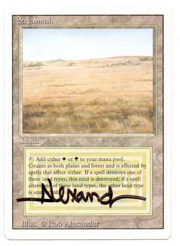 Savannah [Revised] - Lightly Played, Signed