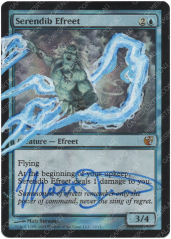 Serendib Efreet [From the Vault] - Near Mint Foil, English, Signed, Matt Stewart Alter