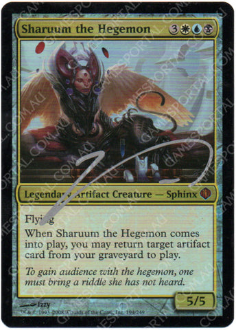 Sharuum the Hegemon [Shards of Alara] - Moderately Played Foil, Signed