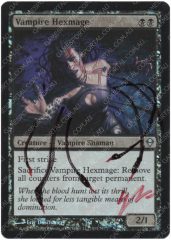 Vampire Hexmage [Zendikar] - Moderately Played Foil, English, Signed, Eric Deschamps Alter #2