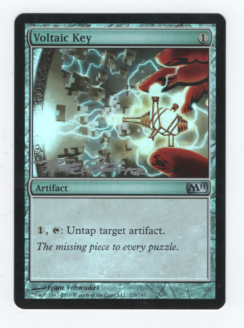 Voltaic Key [Magic 2011] - Lightly Played Foil, English, Signed, #1