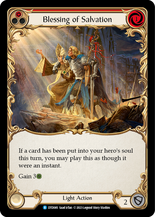 Blessing of Salvation (Red) [DTD085] (Dusk Till Dawn)  Rainbow Foil