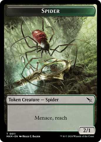 Thopter (0020) // Spider Double-Sided Token [Murders at Karlov Manor Tokens]